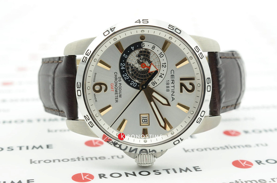 Часы Certina DS Podium GMT C034.455.16.037.01 — кожаный, мужские