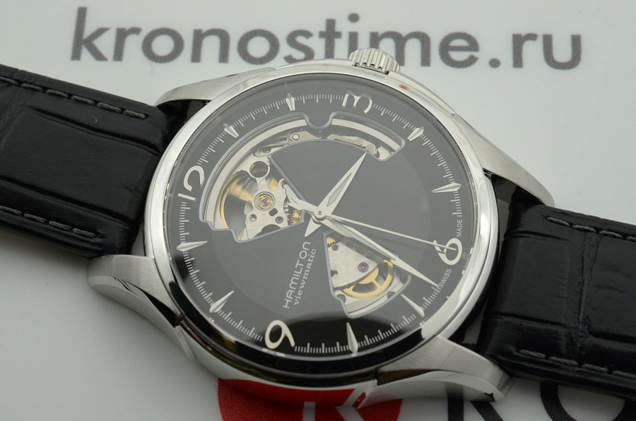 Часы Hamilton Jazzmaster Open Heart Auto H32565735 — черный, сталь