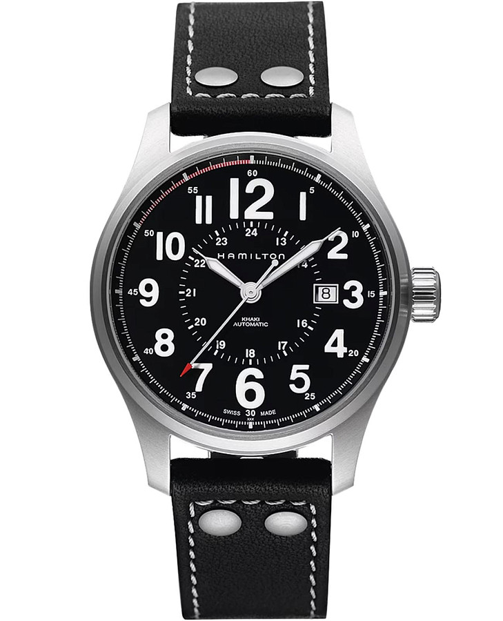 Часы Hamilton Khaki Field Officer Auto H70615733 — мужские, черный