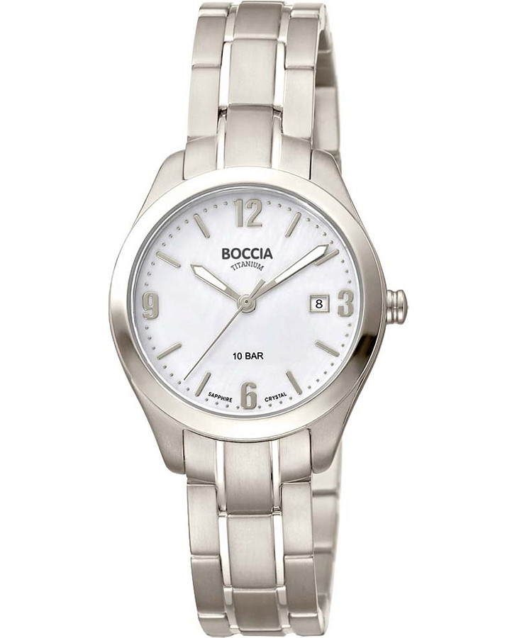 Часы Boccia Titanium 3317-01 — мужские, белый