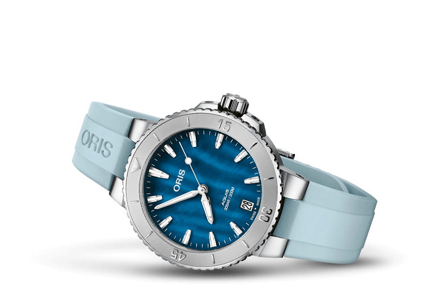 Часы Oris Aquis Date 01 733 7770 4155-07 4 18 65FC — механические, сталь