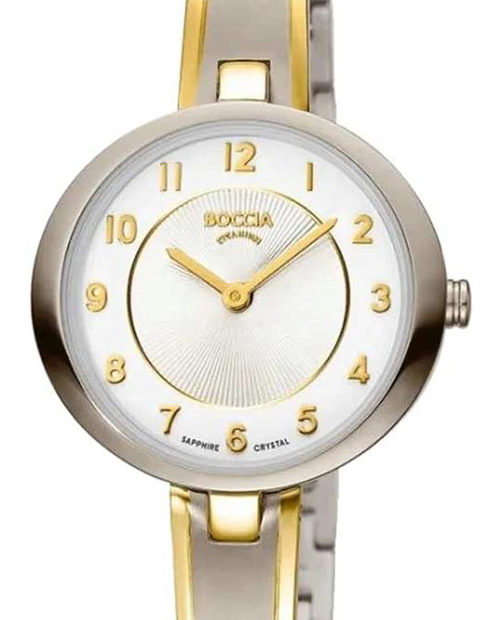Часы Boccia Titanium Circle-Oval 3377-01 — кварцевые, титан