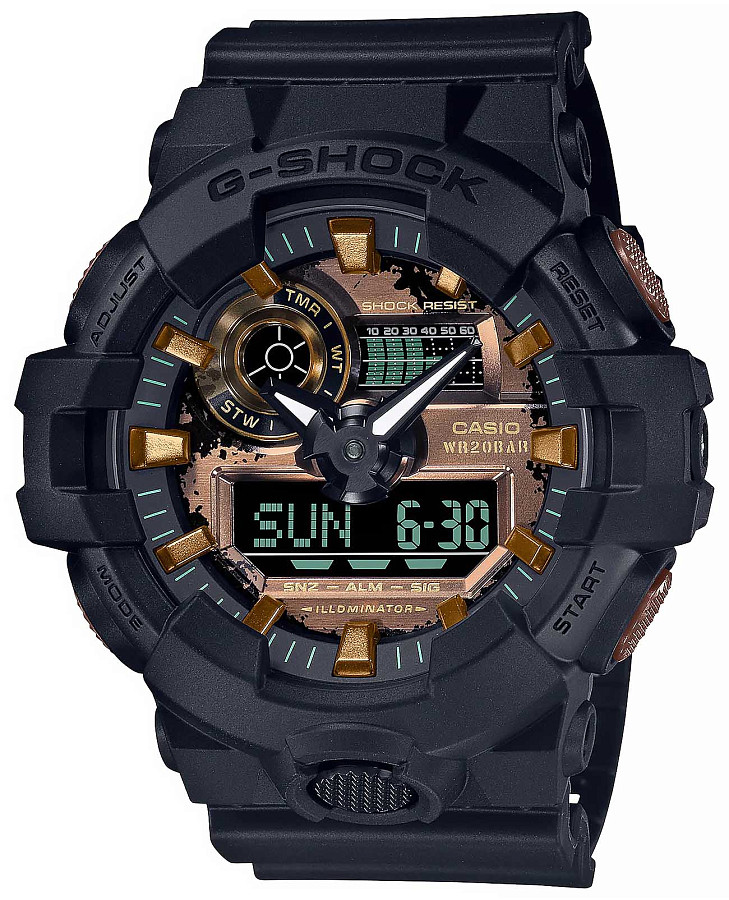 Часы Casio G-Shock GA-700RC-1ADR (GA-700RC-1A) — мужские