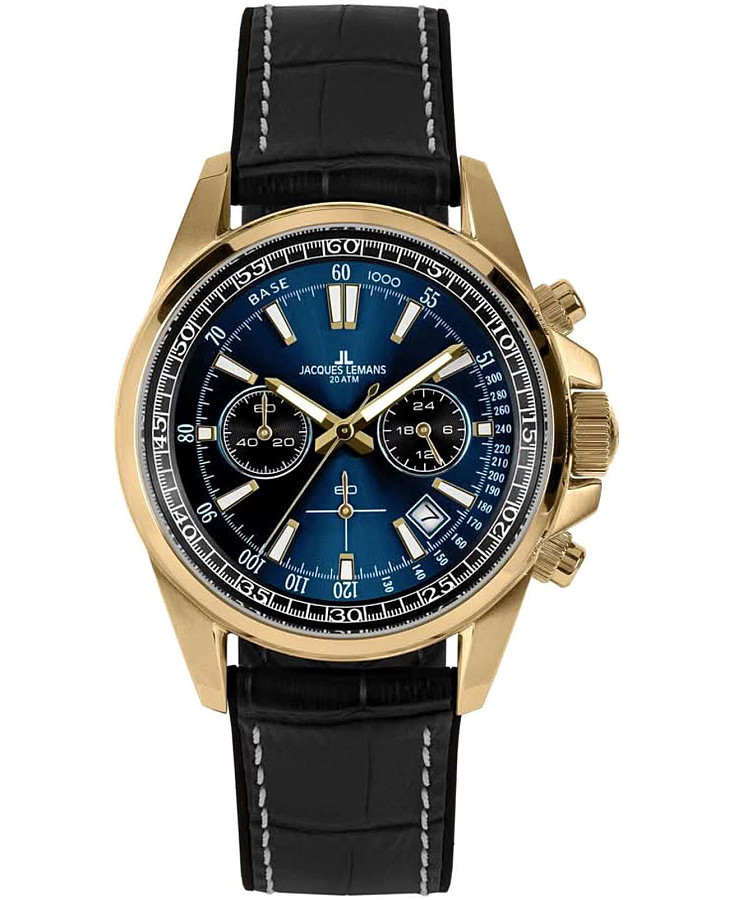Часы Jacques Lemans Liverpool 1-2117ZH — мужские, синий