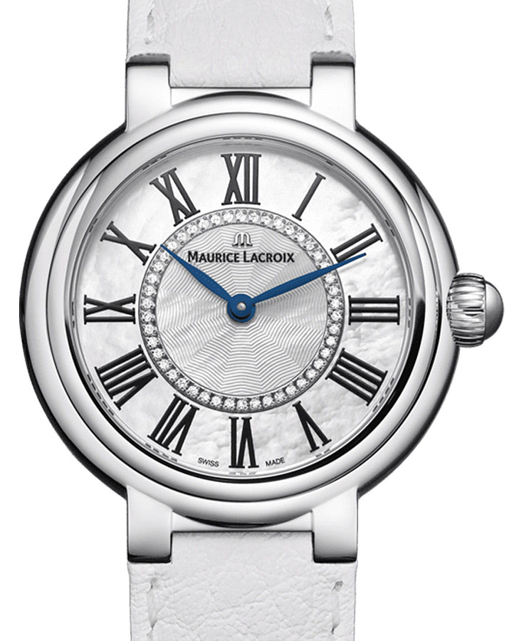 Часы Maurice Lacroix Fiaba Round FA1306-SS001-110-7 — кварцевые, металл сталь