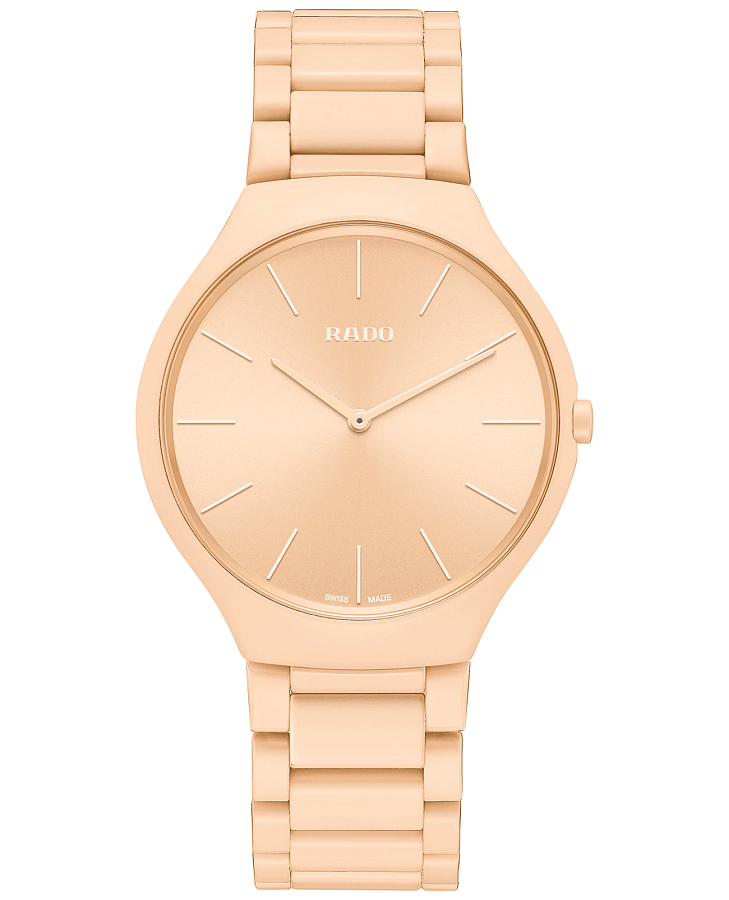 Часы Rado True Thinline Le Corbusier R27097672 — мужские, золотой