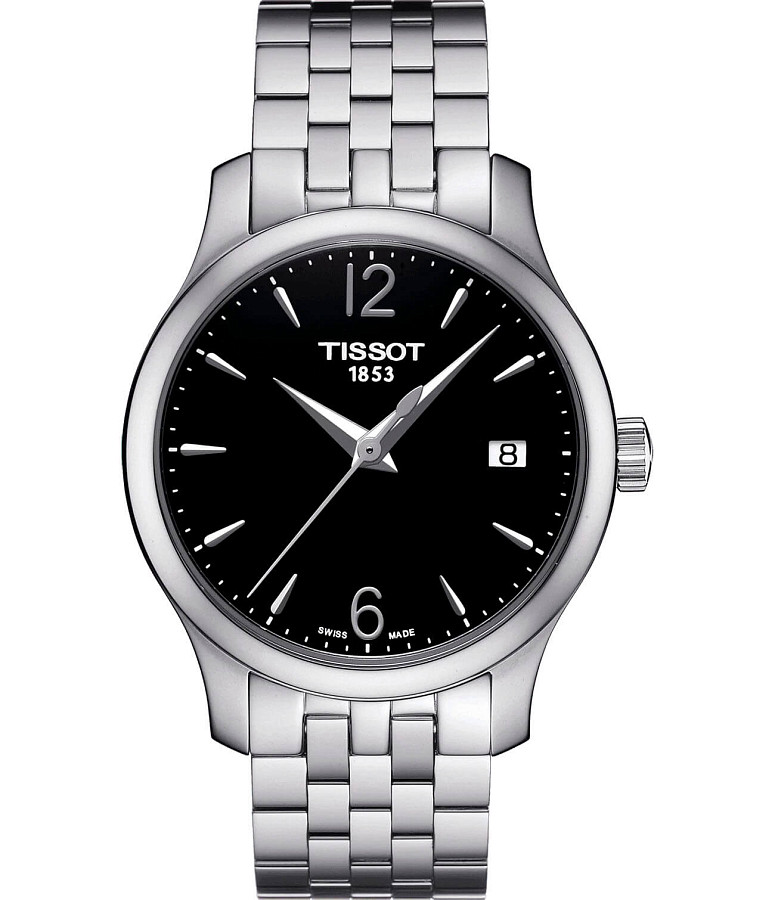 Часы Tissot Tradition Lady T063.210.11.057.00 — женские, черный