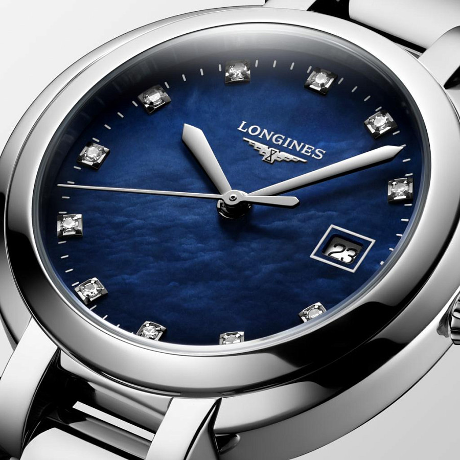 Часы Longines PrimaLuna L8.122.4.98.6 — синий, сталь металл