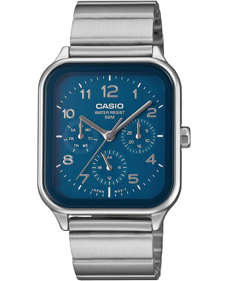 Часы Casio Collection MTP-M306D-2A — мужские, голубой