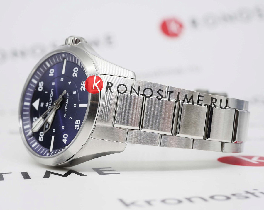Часы Hamilton Khaki Aviation Pilot Auto H76215140 — синий, сталь