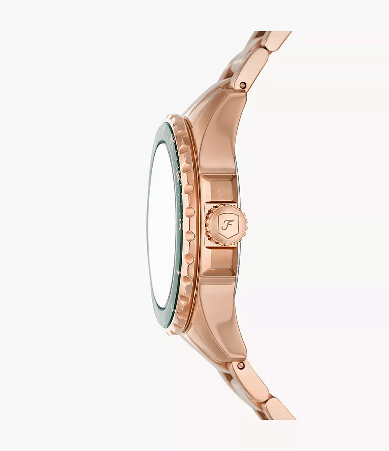 Часы Fossil Blue Dive ES5371 — кварцевые, сталь металл