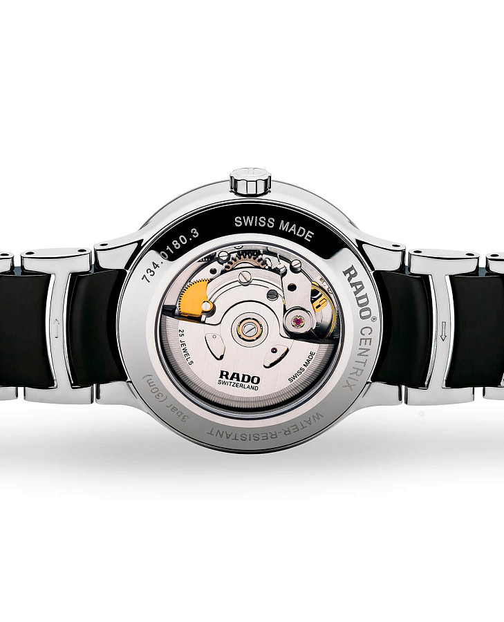 Часы Rado Centrix Automatic Diamonds R30941752 — механические, сталь металл