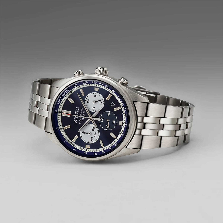Часы Seiko SSB427P1 — нержавеющая сталь, мужские