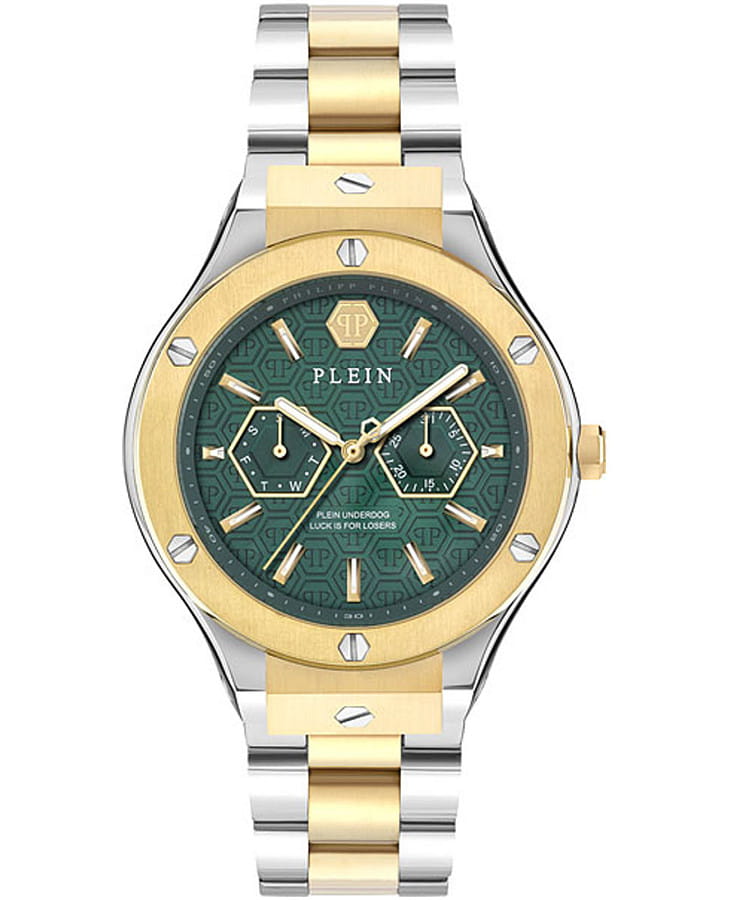 Часы Philipp Plein Plein Underdog Multifunct PW1GA0426 — мужские, зеленый