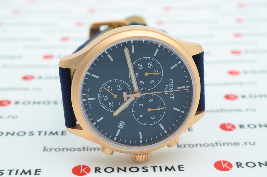 Часы Tissot Chrono XL T116.617.37.041.00 — синий, сталь металл