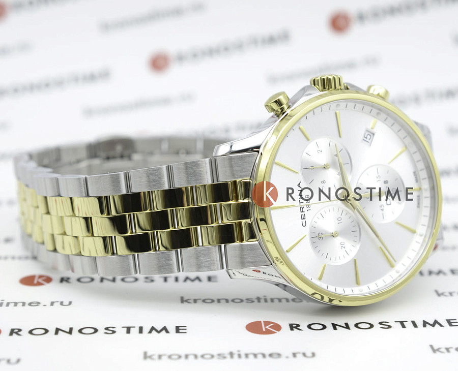Часы Certina DS-8 Chrono C045.417.22.031.00 — сталь, Швейцария