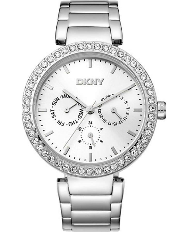 Часы DKNY Downtown Glitz DK1L044M0035 — женские, серебристый