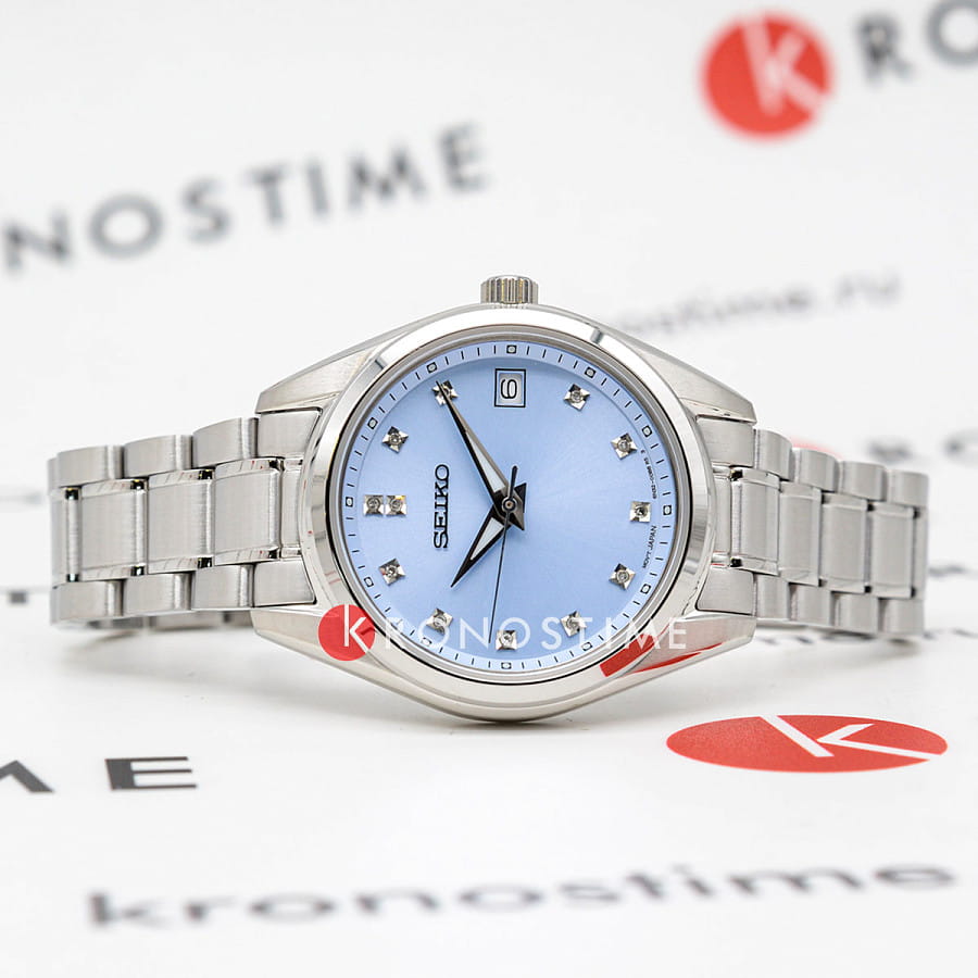 Часы Seiko Diamond Collection SUR581P1 — кварцевые, металл сталь