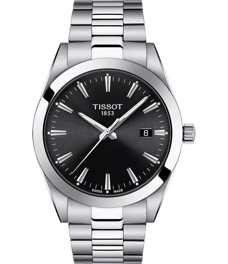 Часы Tissot Gentleman T127.410.11.051.00 — мужские, черный