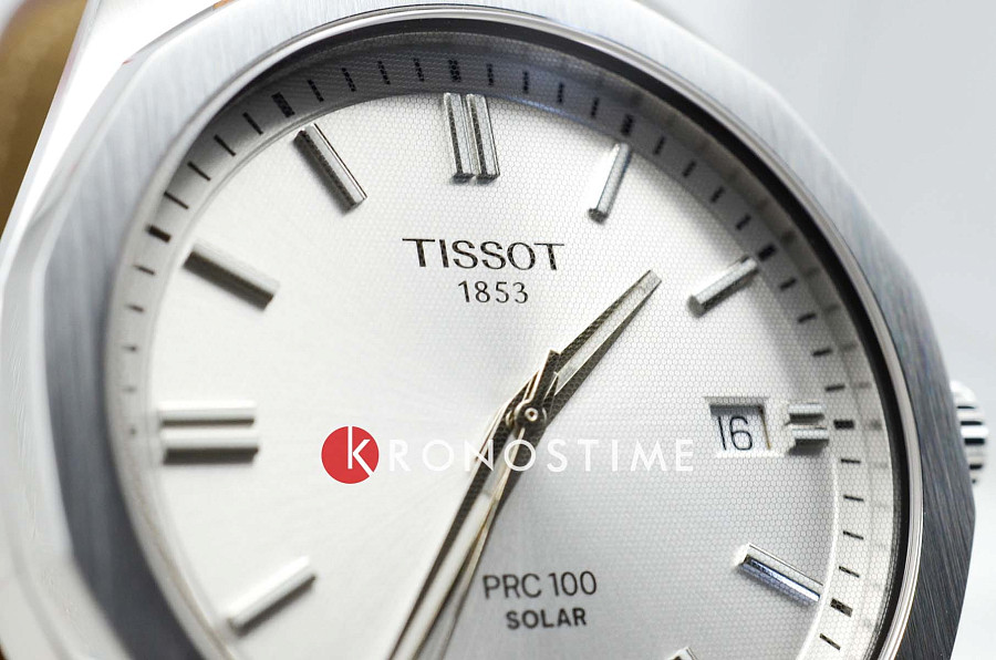 Часы Tissot PRC 100 Solar Quartz 39mm T151.422.16.031.00 — кожаный, мужские