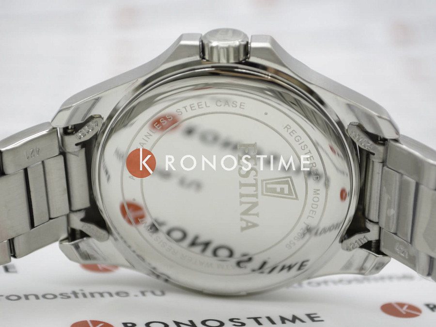 Часы Festina Solar F20656/2 — синий, сталь