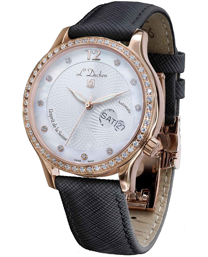 Часы L'Duchen Coquille D 713.41.33 — механические, металл сталь
