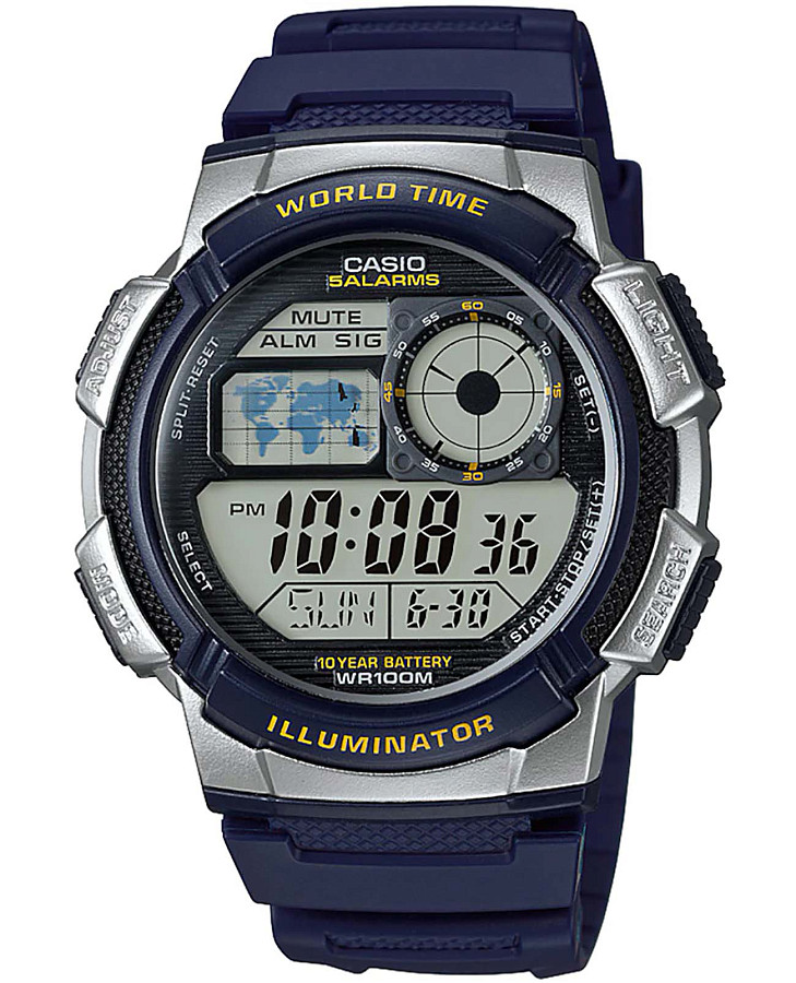 Часы Casio Collection AE-1000W-2AVDF (AE-1000W-2A) — мужские, серый
