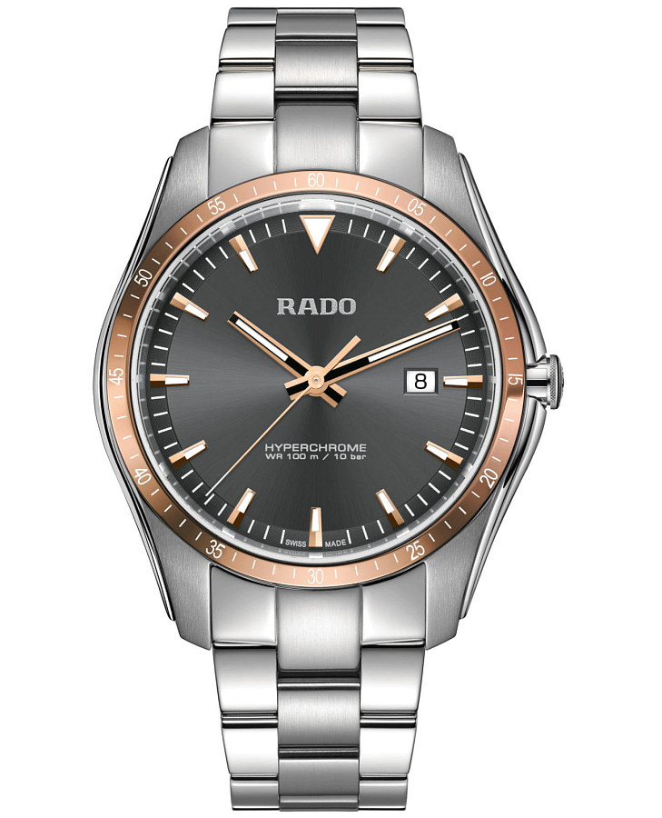 Часы Rado Hyperchrome R32502163 — мужские, серый