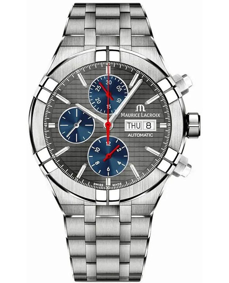 Часы Maurice Lacroix Aikon AI6038-TT03F-331-A — мужские, серый