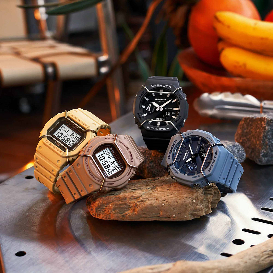 Часы Casio G-Shock GA-2100PTS-8ADR (GA-2100PTS-8A) — мужские, пластик
