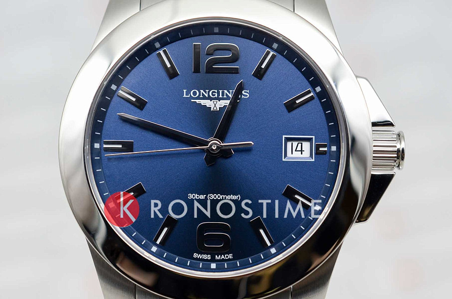 Часы Longines Conquest L3.377.4.96.6 — сталь металл, Швейцария