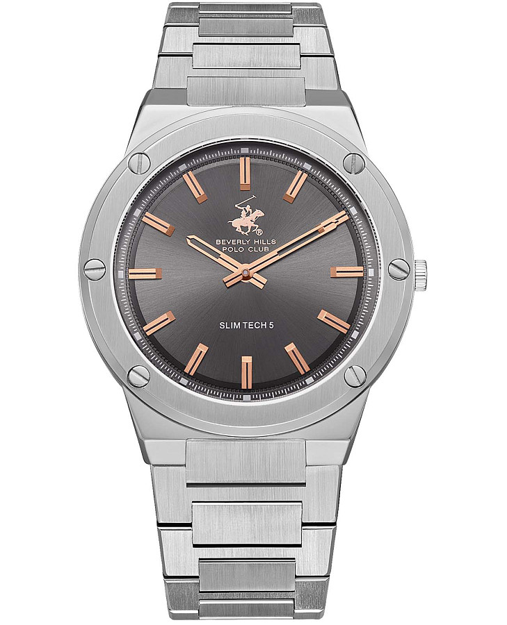 Часы Beverly Hills Polo Club Quartz BP3717X.360 — мужские, серый