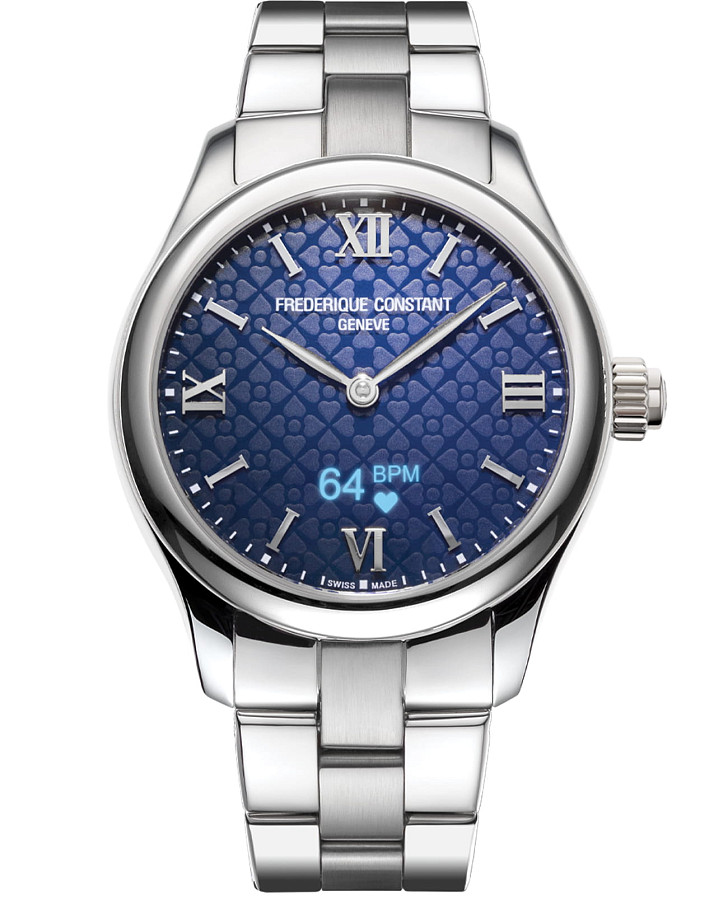 Часы Frederique Constant Smartwatch Ladies Vitality FC-286N3B6B — женские, синий