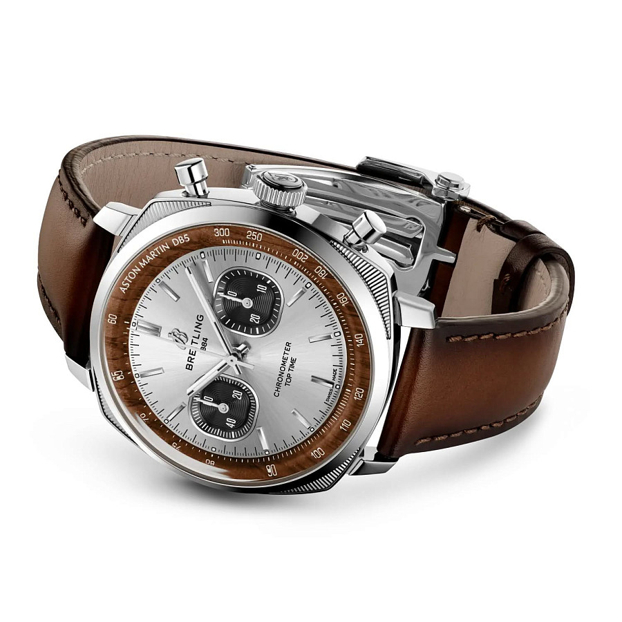 Часы Breitling Top Time B01 Chronograph 41 mm Tribute to Aston Martin DB5 AB0178121G1X1 — сталь металл, Швейцария