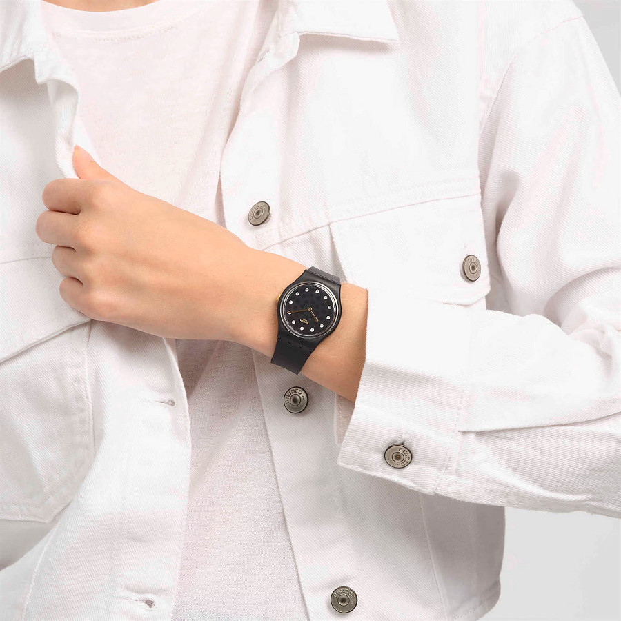 Часы Swatch Gent Bioceramic Standard SO31B102 — силикон, мужские