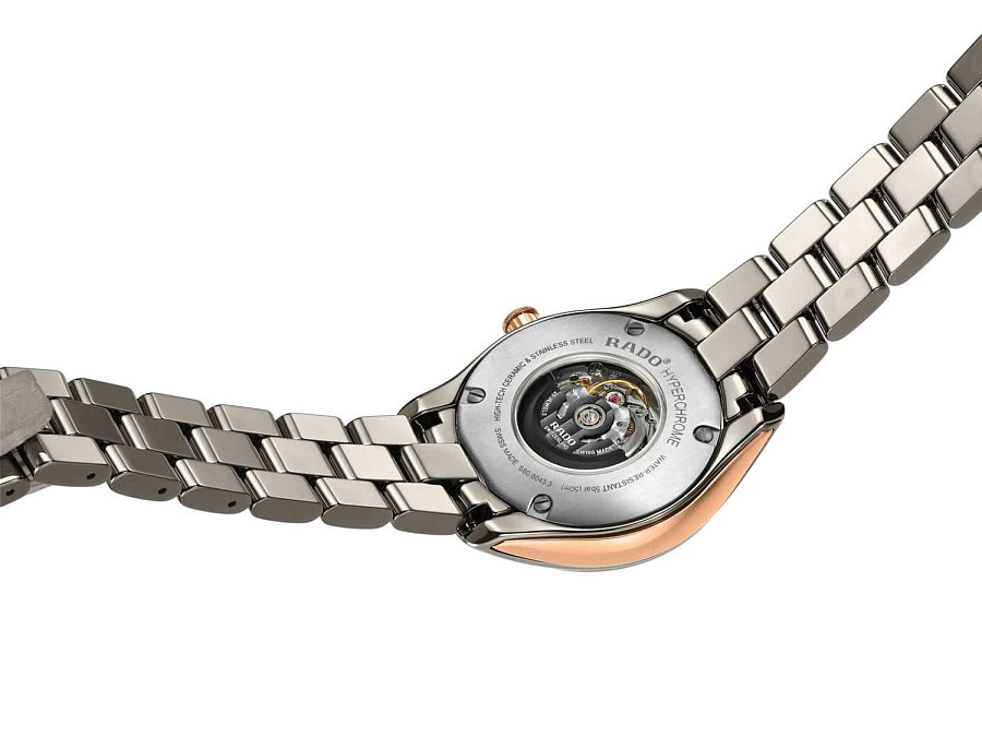 Часы Rado Hyperchrome Automatic R32043712 — высокотехнологичная плазменная керамика, женские