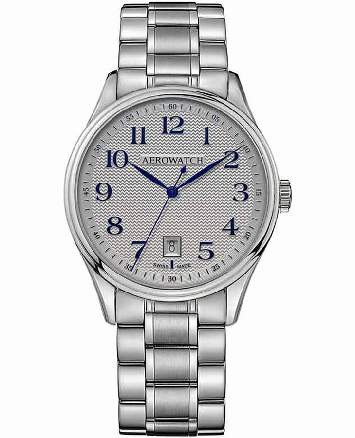 Часы Aerowatch Les Grandes Classiques 42102 AA05 M — мужские, серебристый
