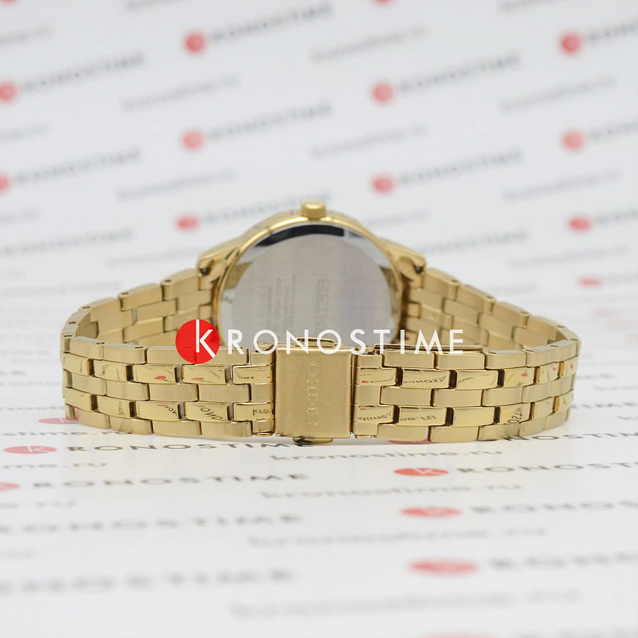 Часы Seiko CS Dress Discover More SUR412P1 — нержавеющая сталь с pvd-покрытием, женские
