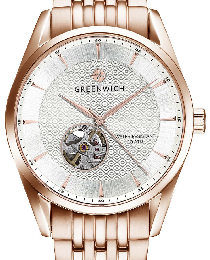 Часы Greenwich Good Luck Deep GW 075.40.33 — механические, металл сталь