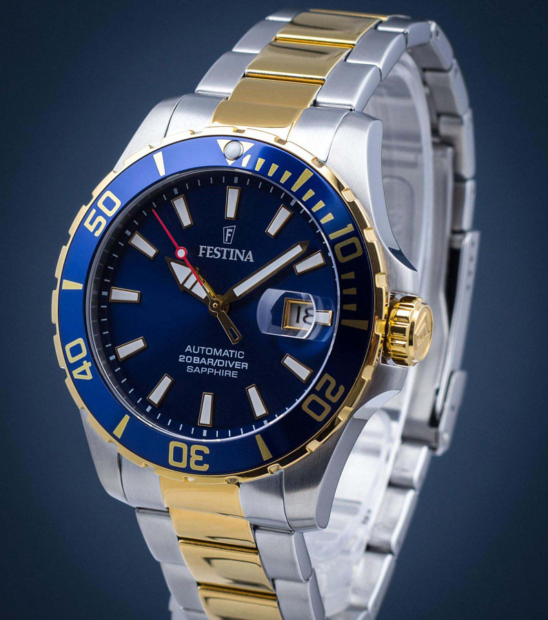 Часы Festina Automatic F20532/1 — механические, сталь металл