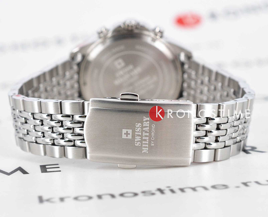 Часы Swiss Military by Chrono Sports Chronograph SM34107.01 — нержавеющая сталь, мужские