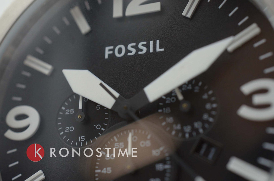 Часы Fossil Nate Chronograph JR1436 — сталь металл, США