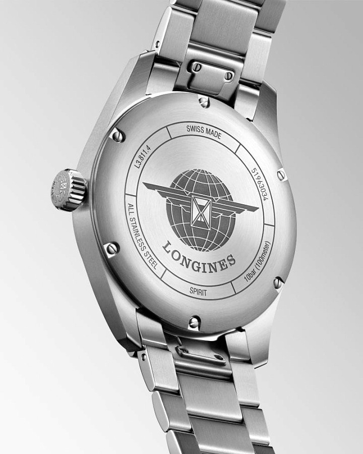 Часы Longines Spirit L3.811.4.03.6 — механические, металл сталь