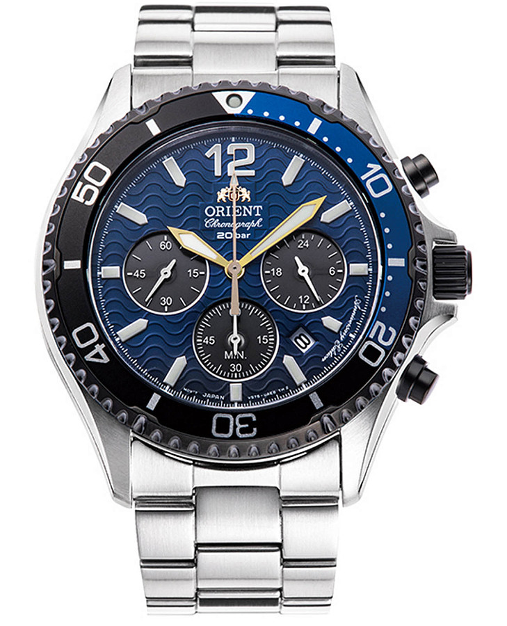 Часы Orient Chronograph RA-TX0208L (RN-TX0208L) — мужские, синий