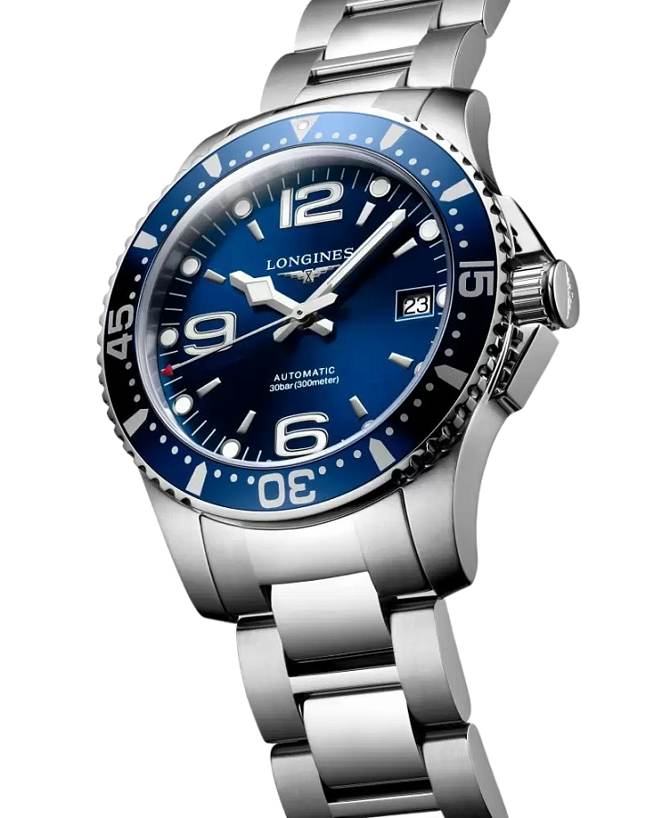 Часы Longines HydroConquest L3.741.4.96.6 — нержавеющая сталь, мужские