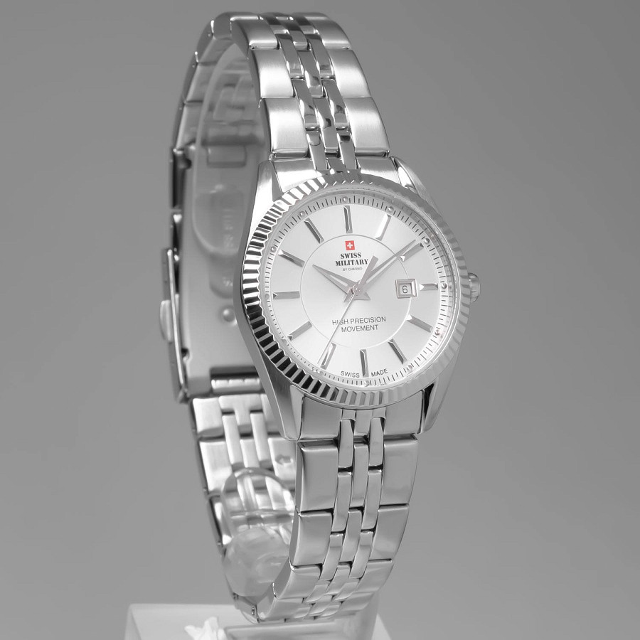 Часы Swiss Military by Chrono SM34066.02 сверхточные — кварцевые, сталь металл