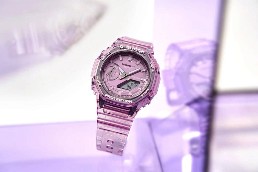 Часы Casio G-Shock GMA-S2100SK-4A — фиолетовый, электронные