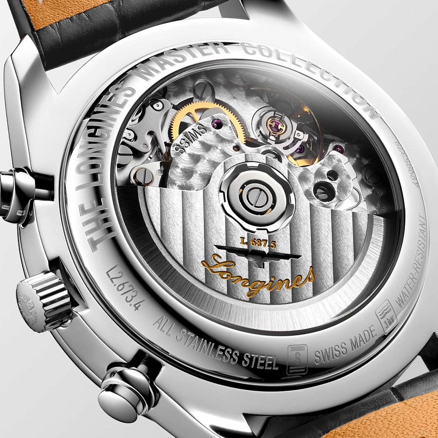 Часы Longines Master Collection L2.673.4.61.2 — мужские, кожаный