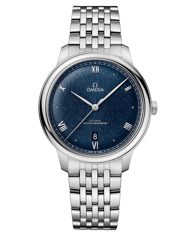 Часы Omega De Ville Prestige 434.10.40.20.03.001 — мужские, синий