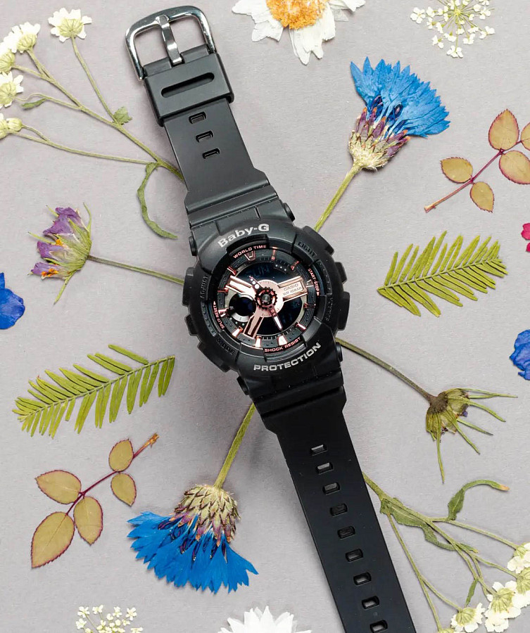 Часы Casio Baby-G BA-110RG-1AER — женские, черный